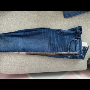 abercrombie jeans, with lines on the side